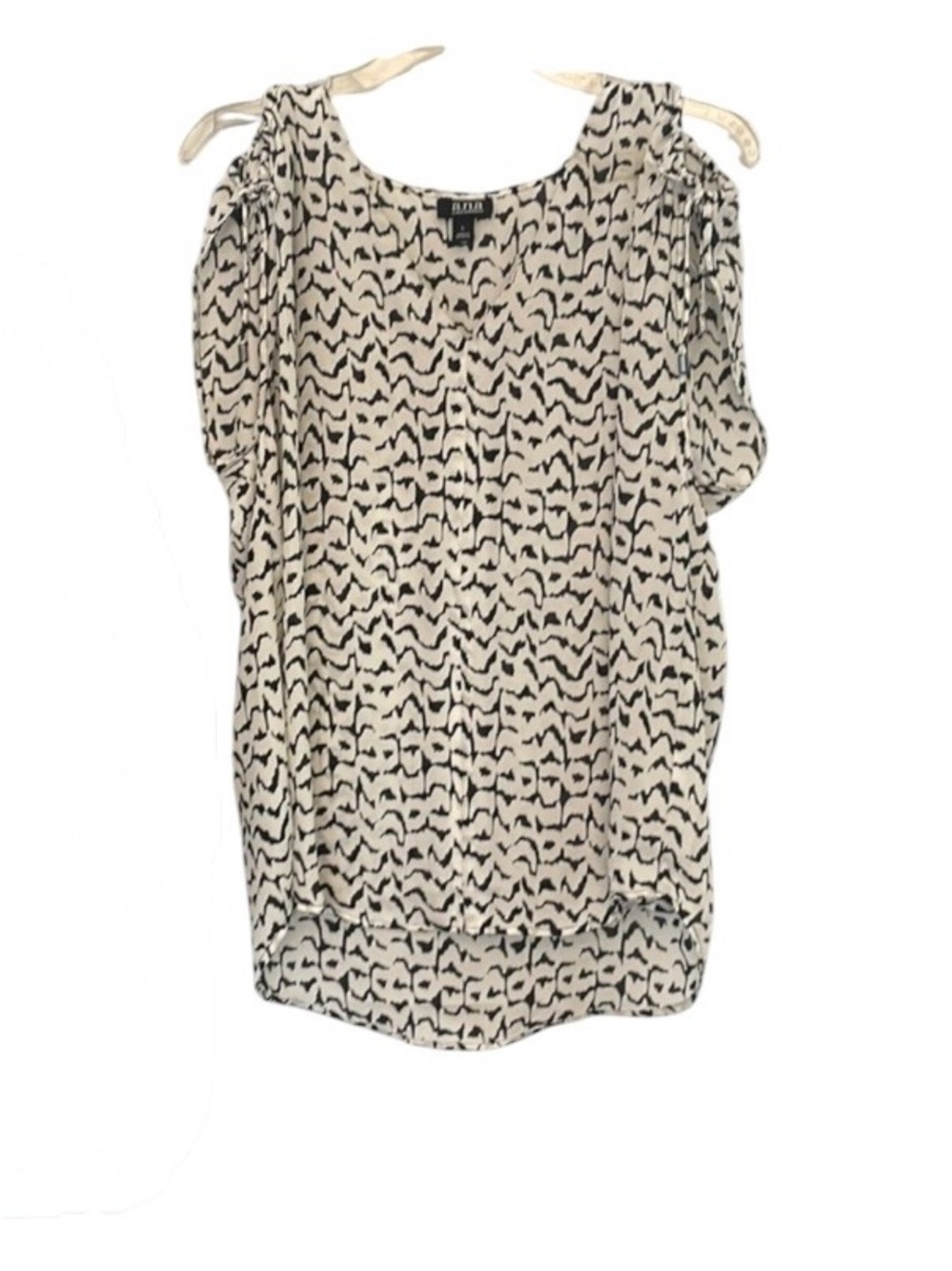 ANA White & Black Large Blouse